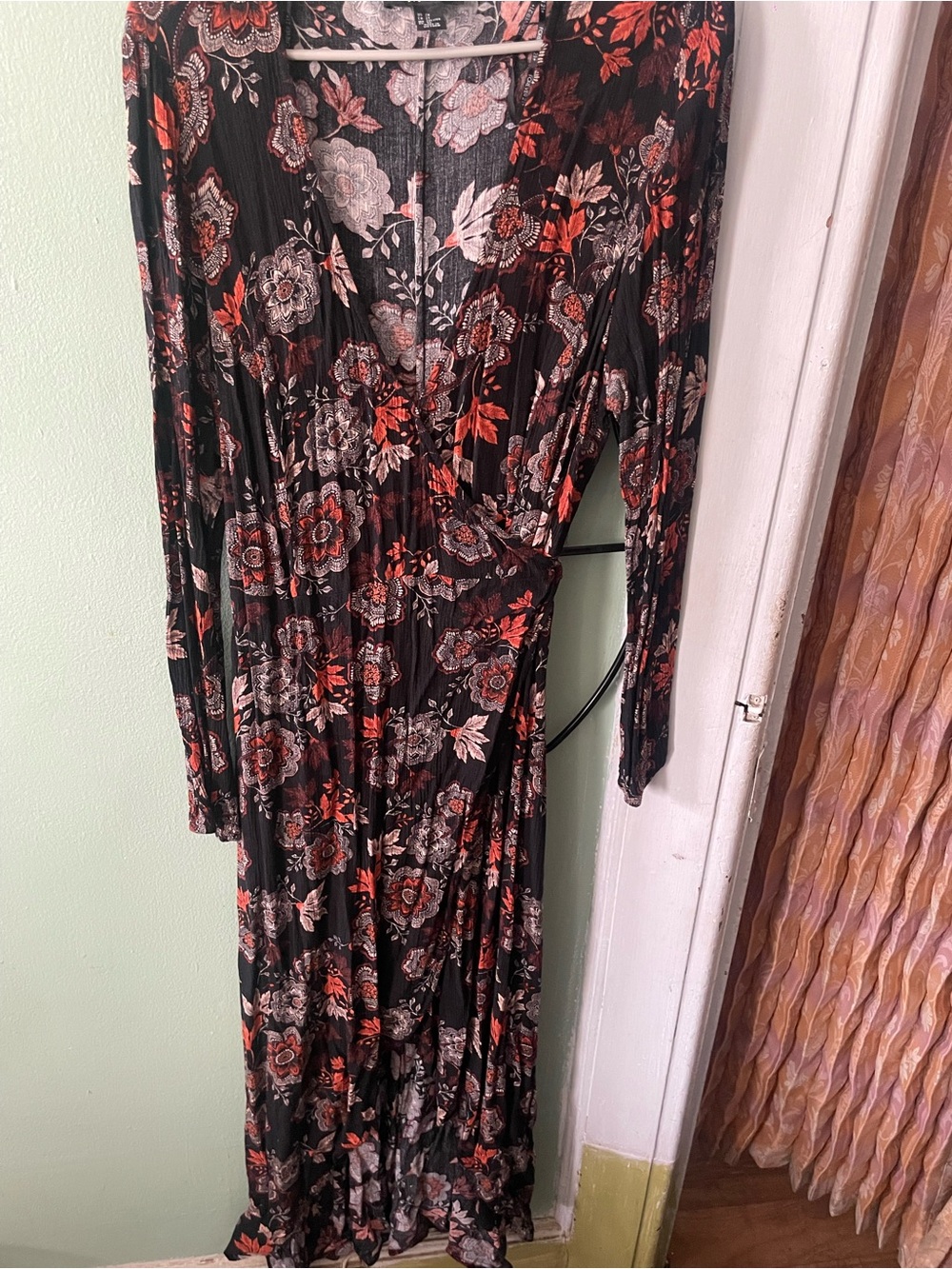 Forever 21 Fall Floral Wrap Dress
